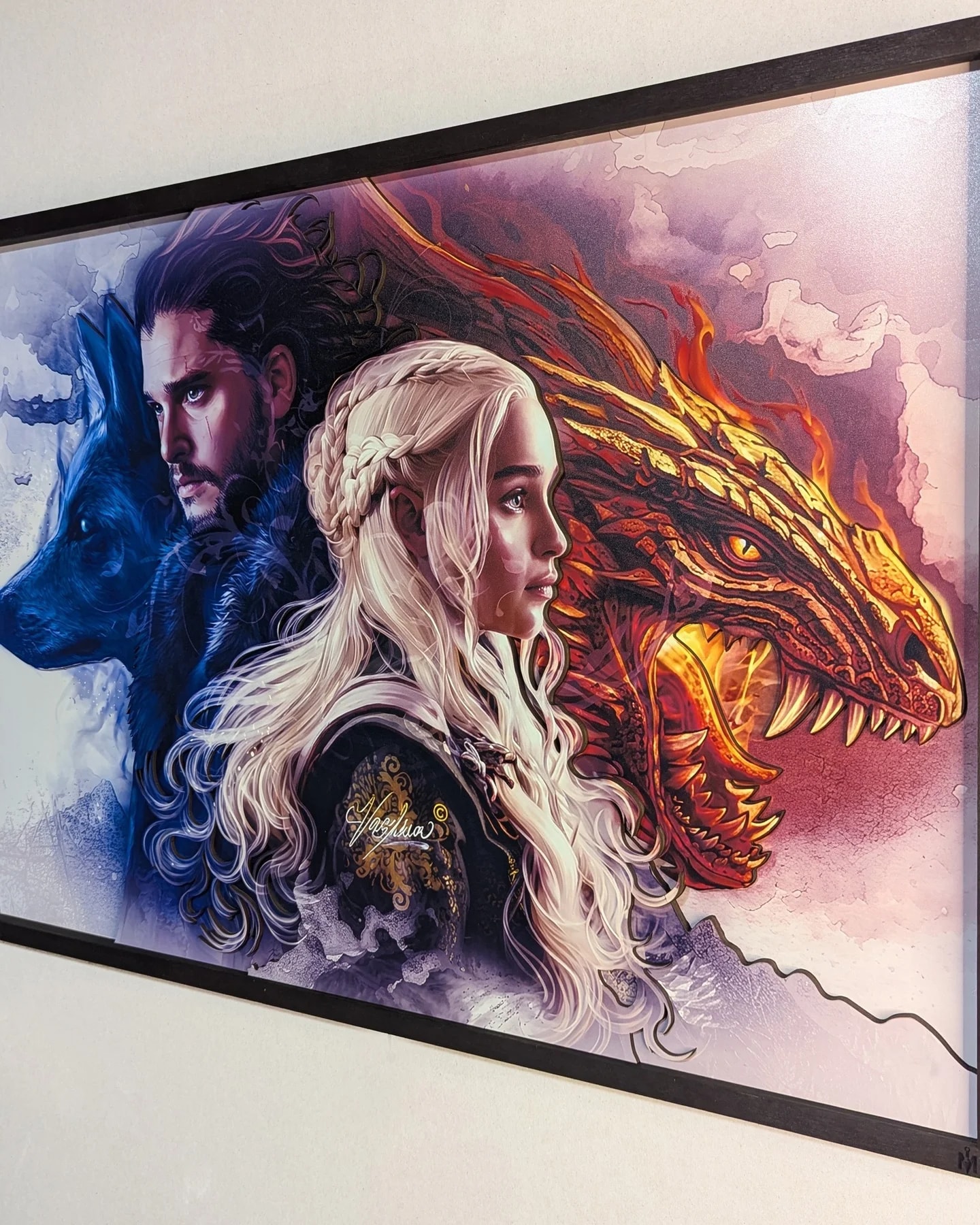 Game of Thrones -Daenerys Targaryen -John Snow
3D panel