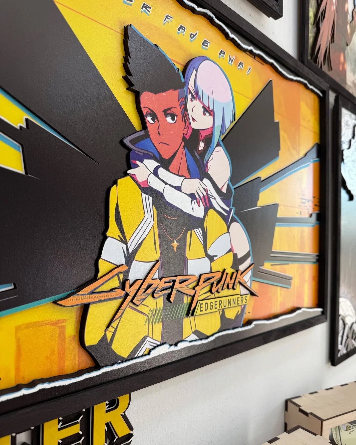Cyberpunk - lucy and david 3D panel