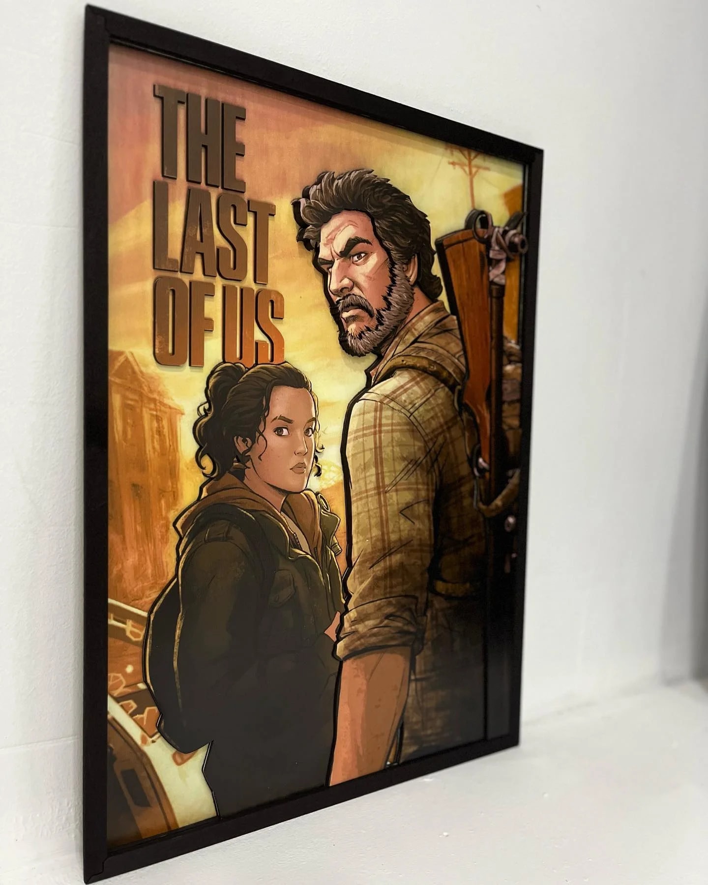 The Last Of Us TV Show - Joel and Ellie 3D panel