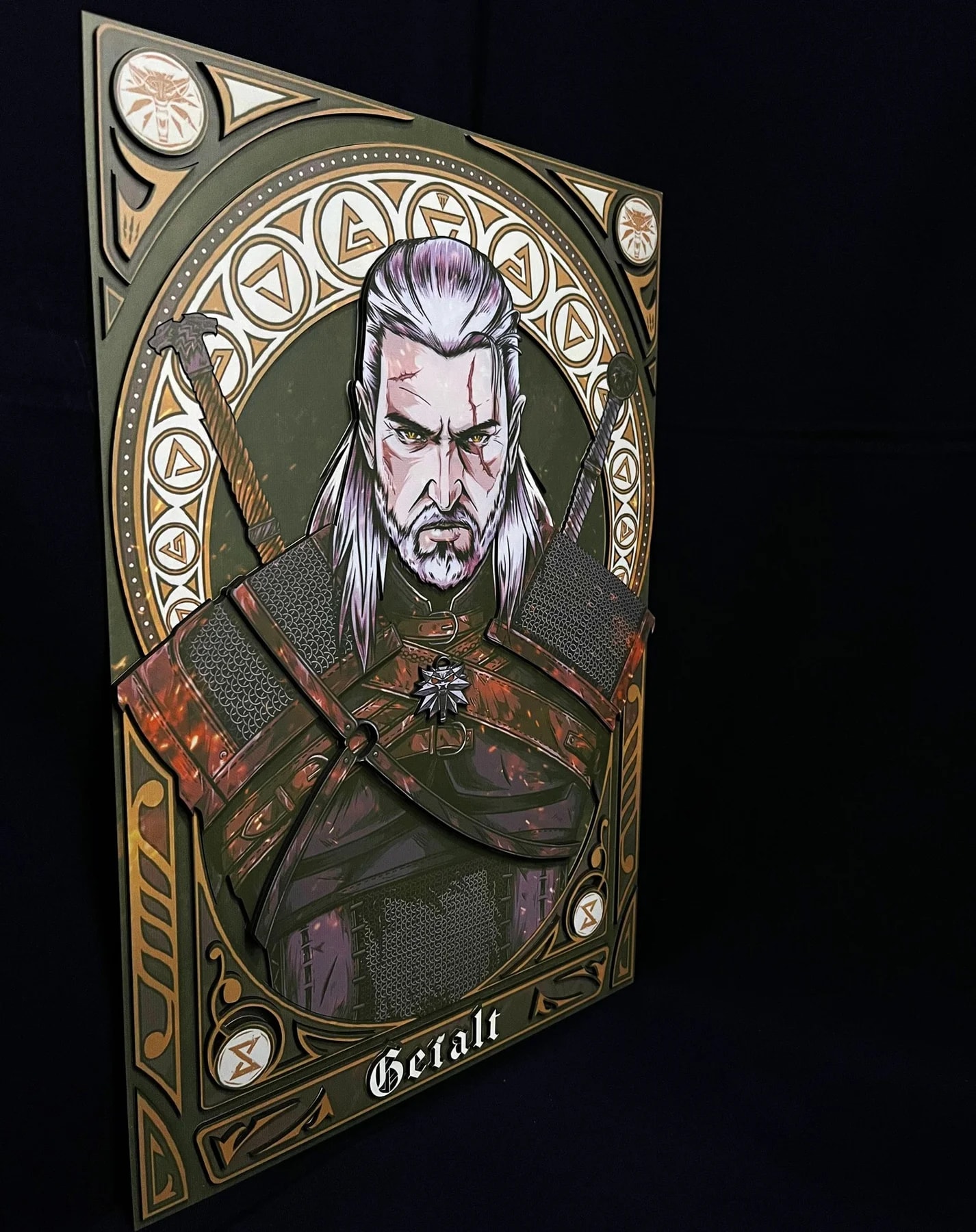 The witcher - Geralt 3D panel