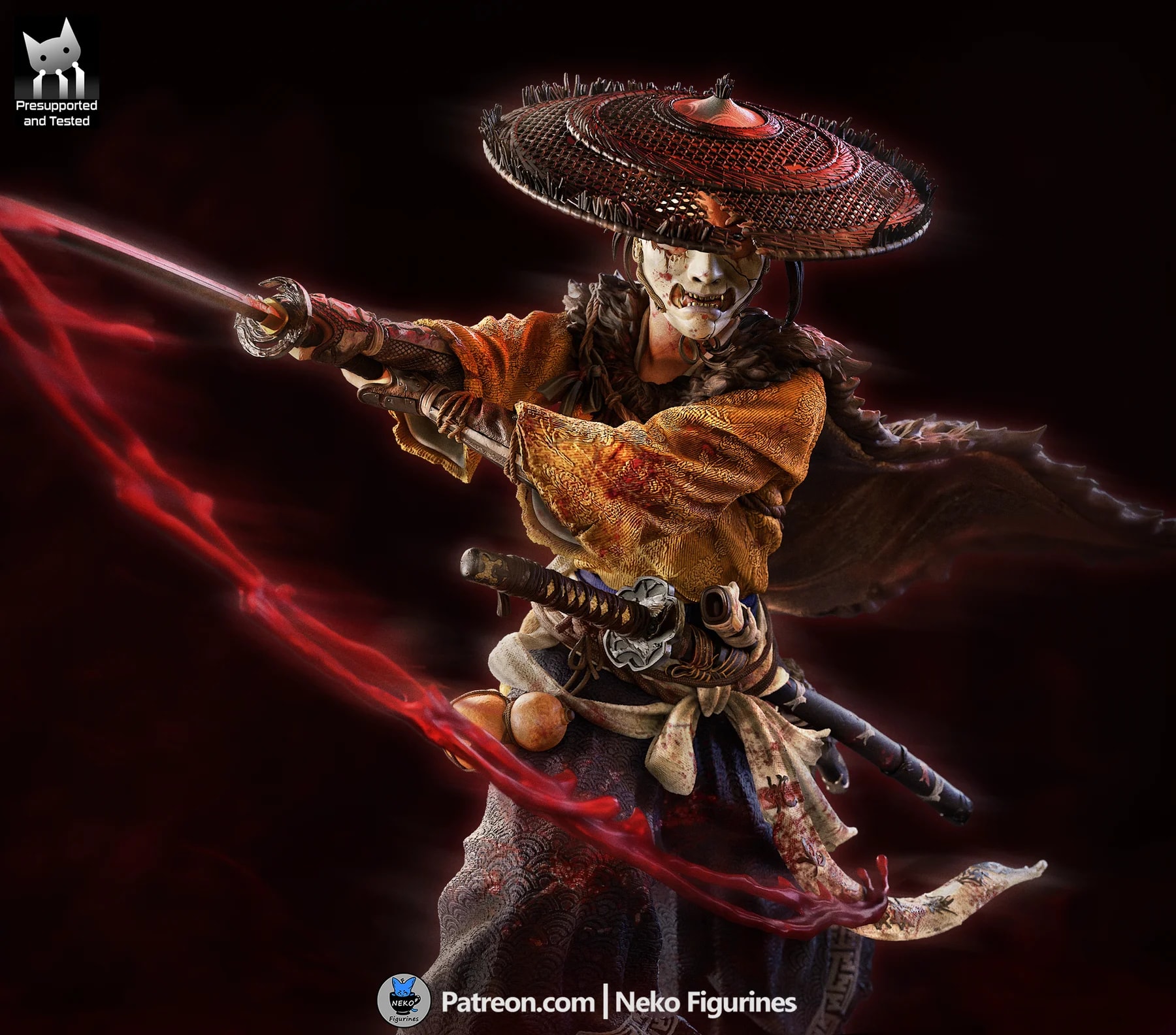 Atsu - Ghost of Yotei Game Hand Painted Collectible Statue