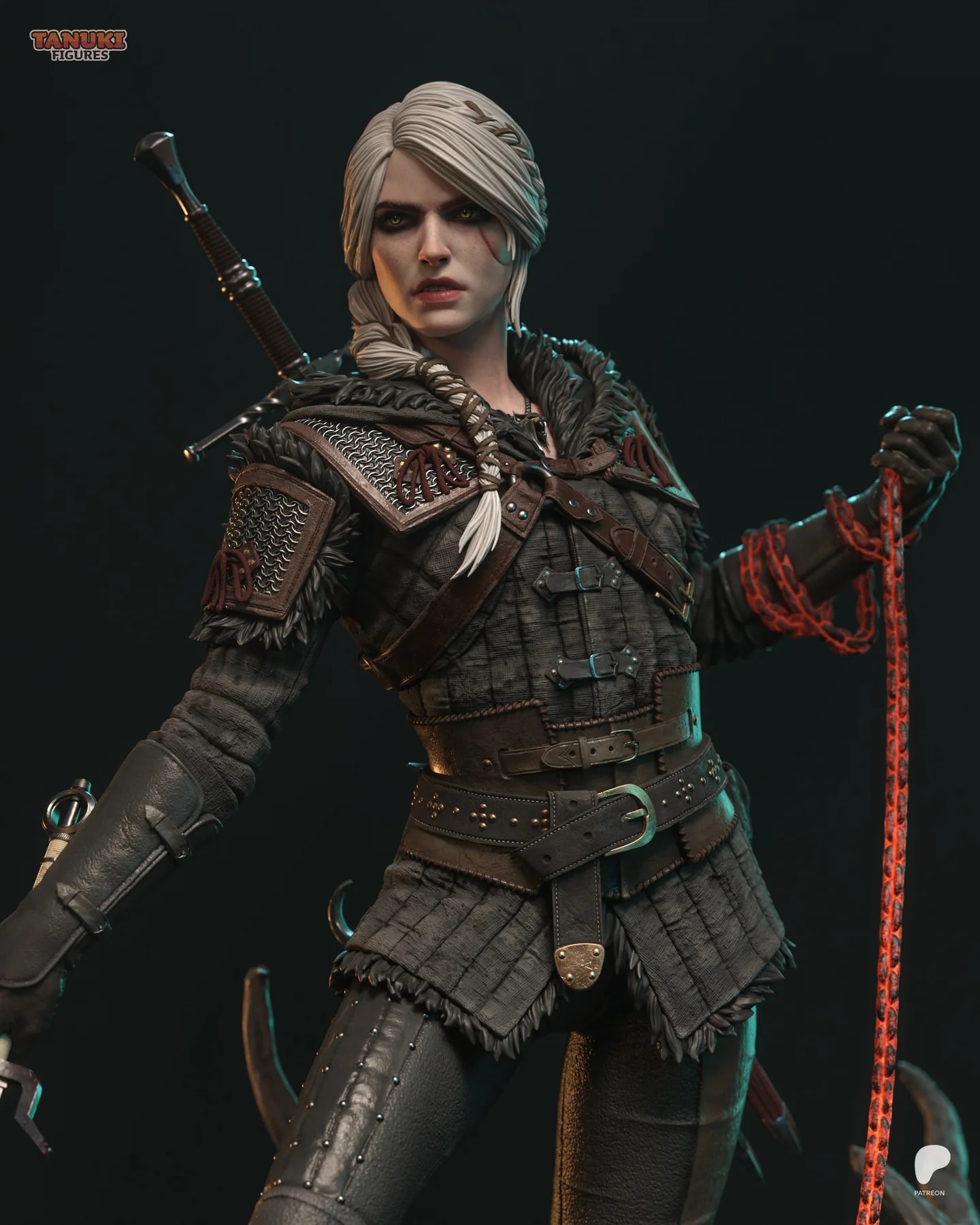 Ciri - The Witcher 4 - Fullsize Hand Painted Collectible Statue