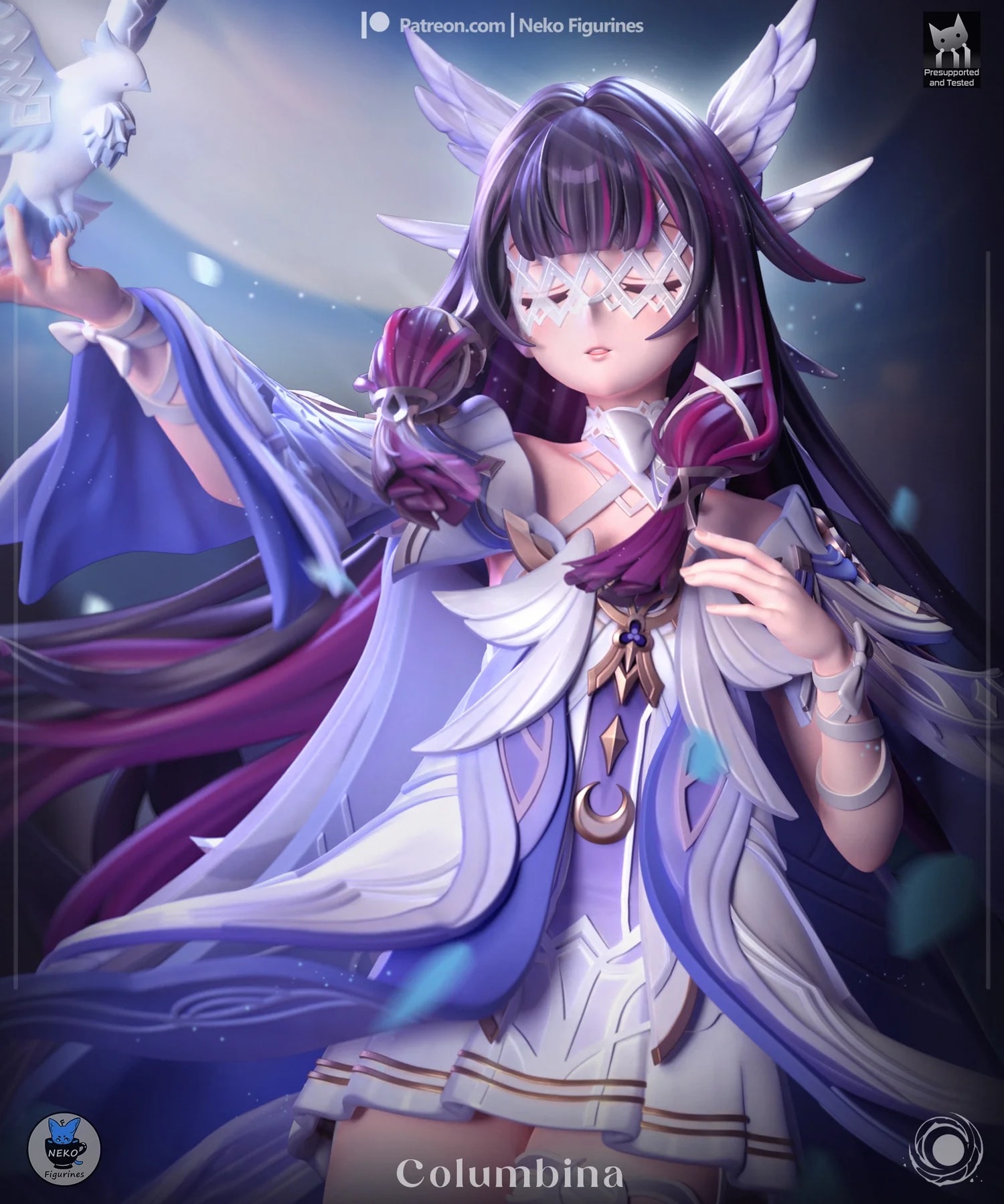 Columbina - Genshin Impact Game Hand Painted Collectible Statue