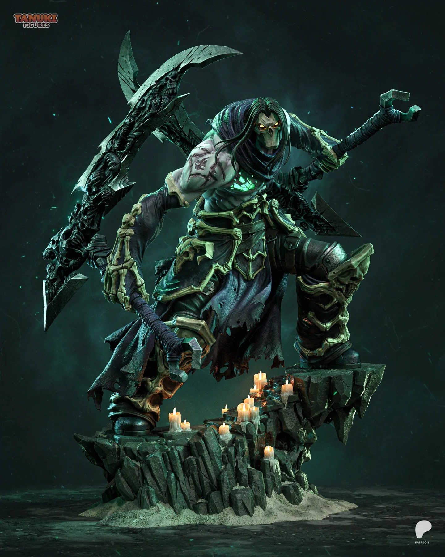 Death - Darksiders II Hand Painted Collectible Statue