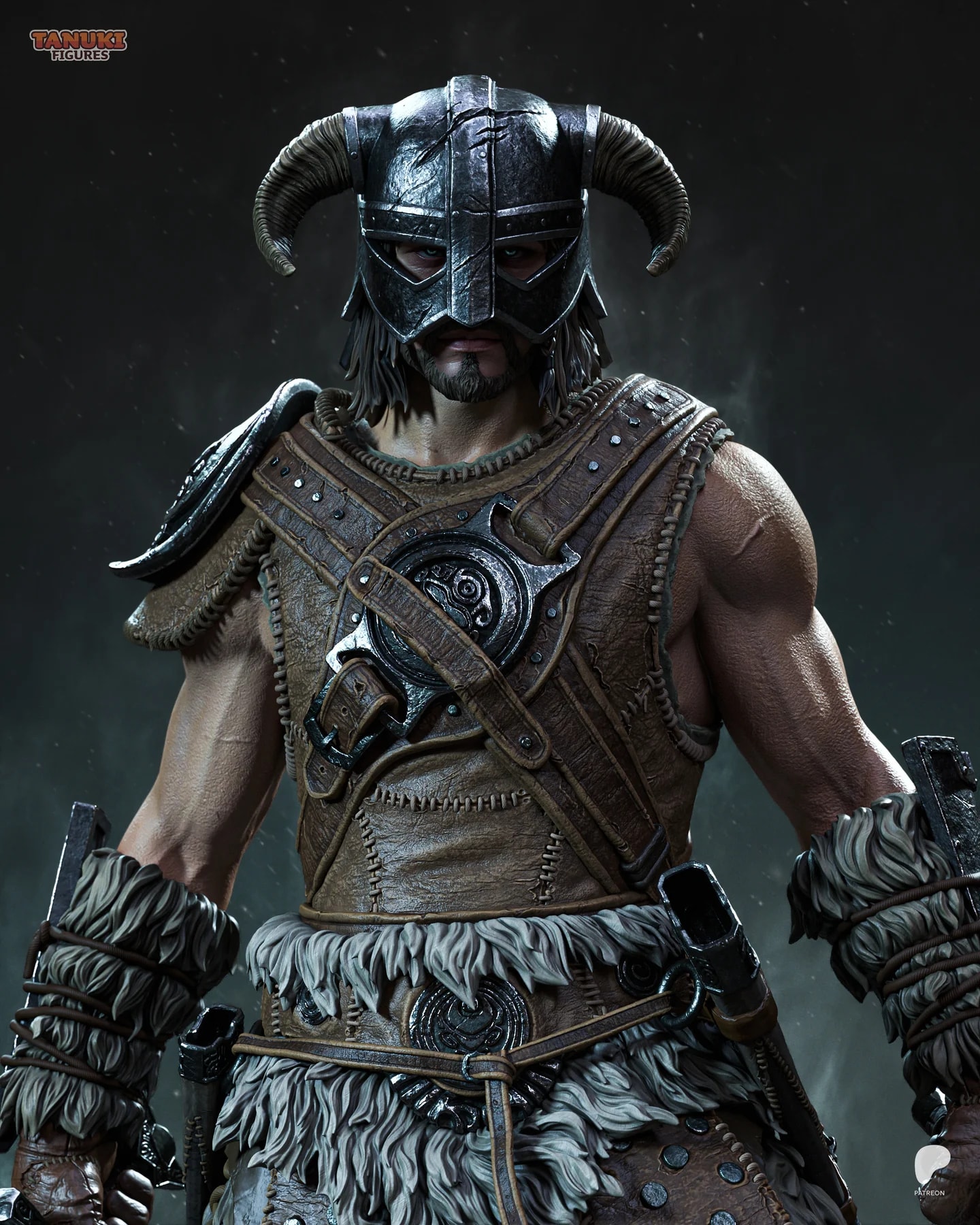 Dovahkiin - Skyrim Hand Painted Collectible Statue