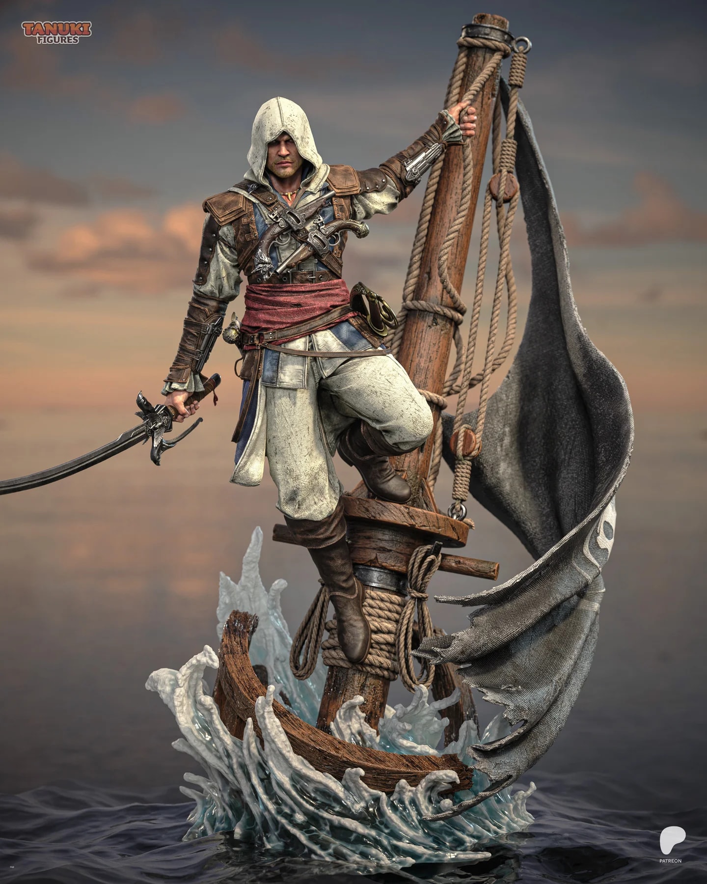 Edward - Assassin's Creed Black Flag Hand Painted Collectible Statue