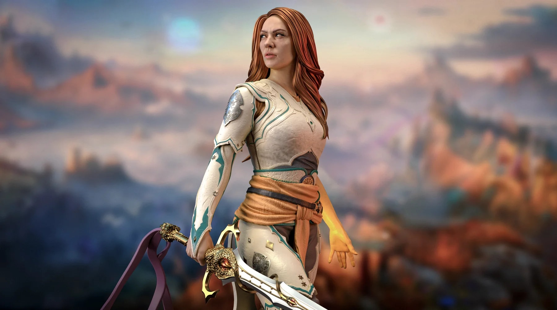 Faye Hand Painted Collectible Statue