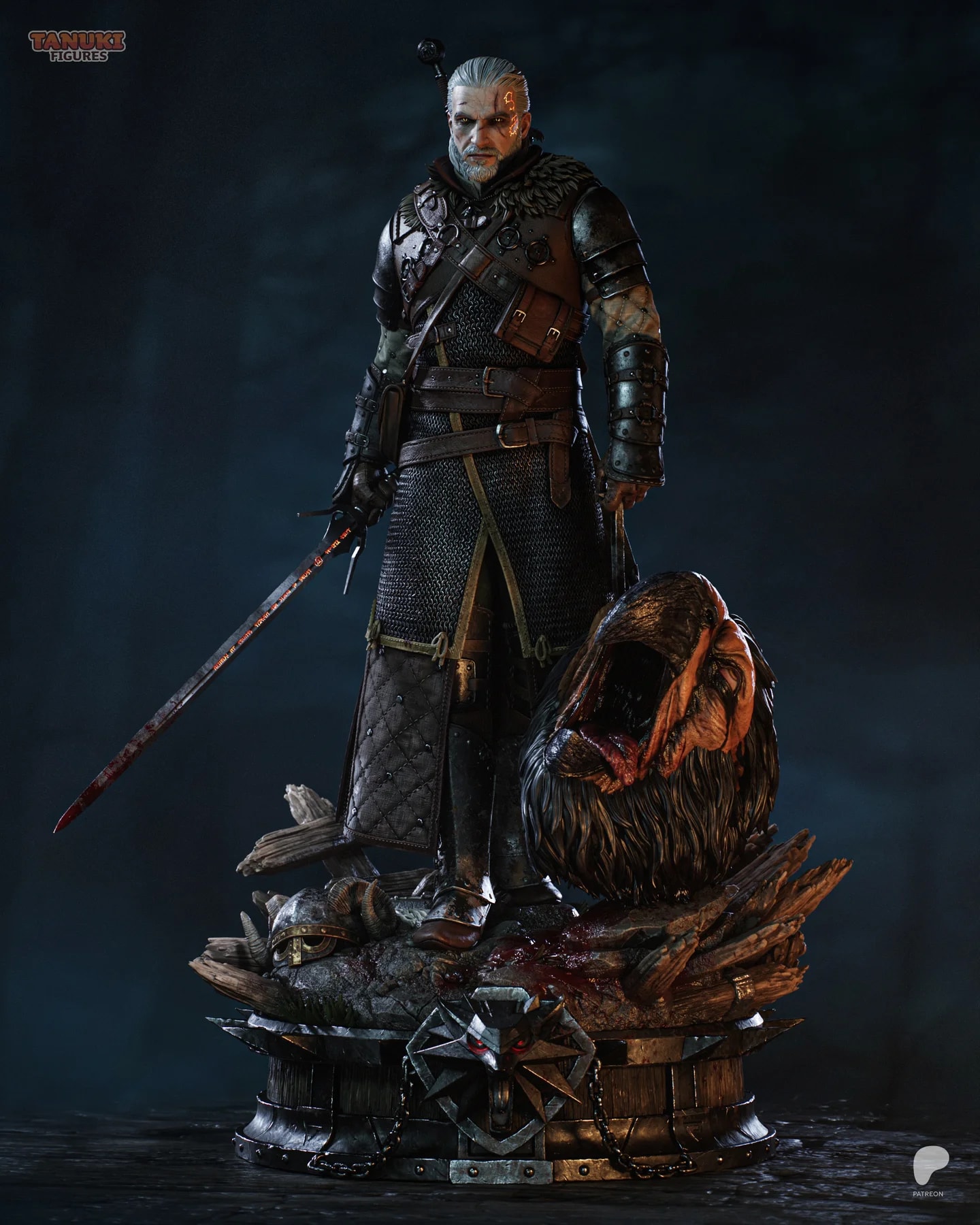 Geralt - The Witcher 3 Hand Painted Collectible Statue