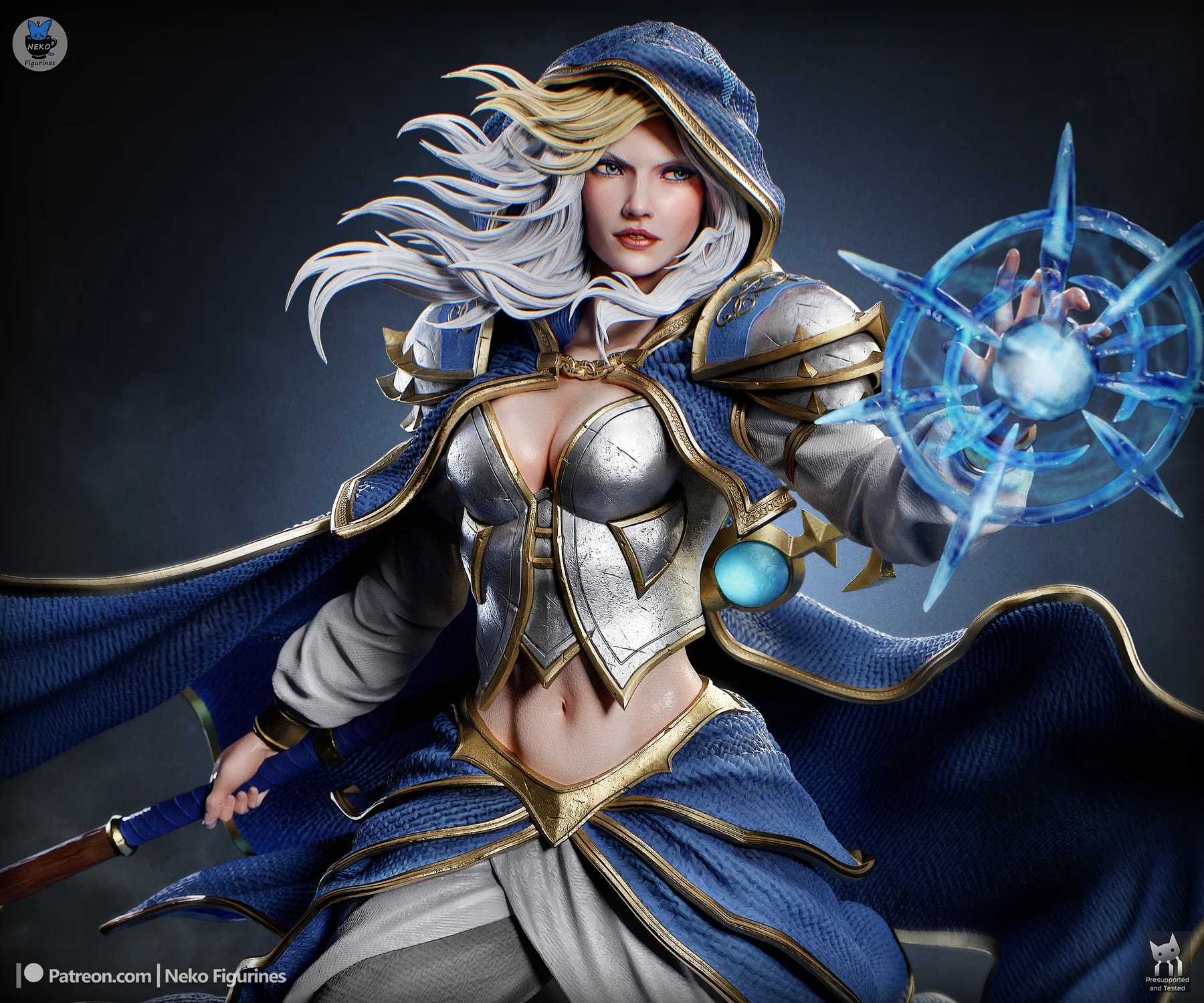 Jaina Proudmoore - WOW Game Hand Painted Collectible Statue