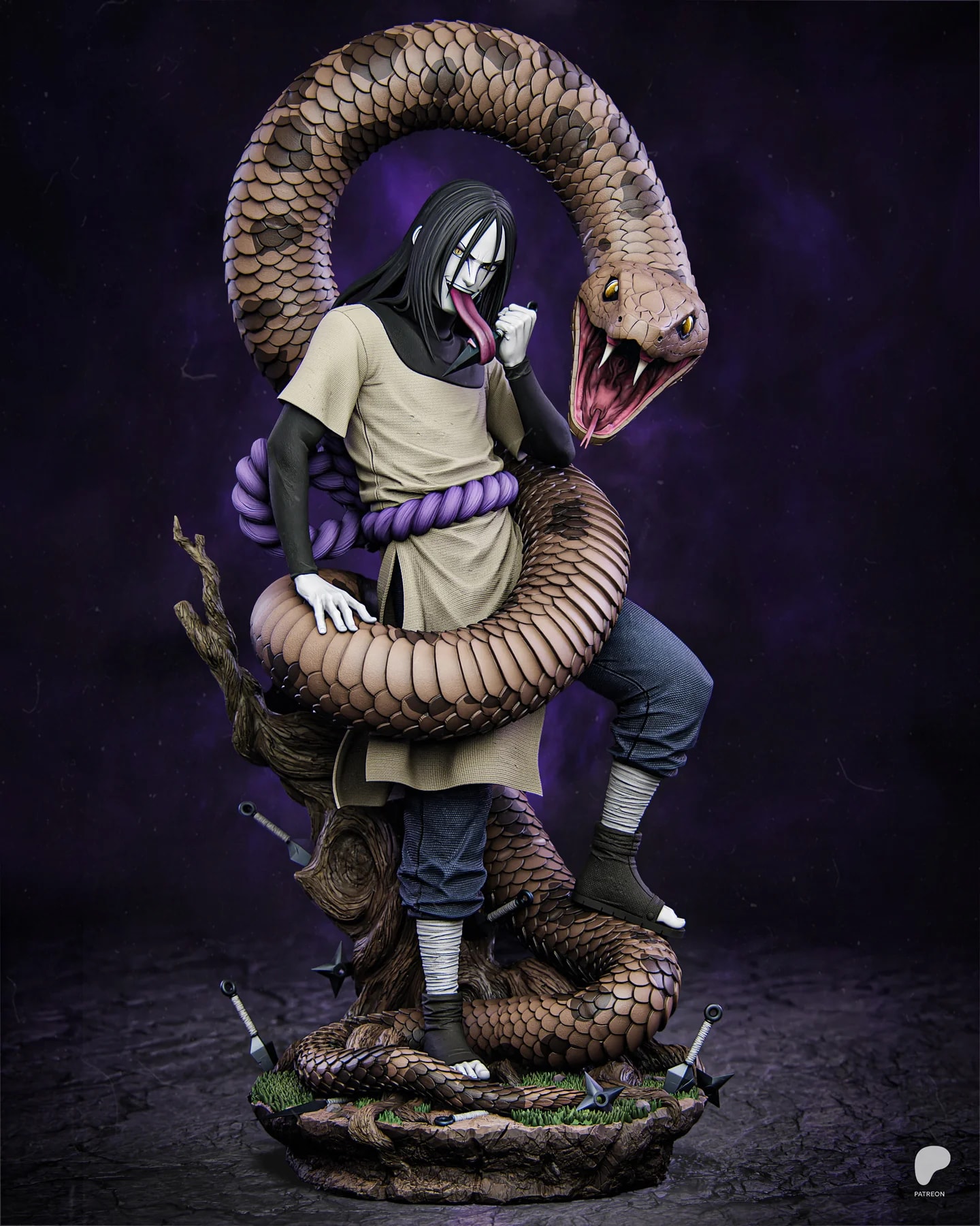 Orochimaru - Naruto - Fullsize Hand Painted Collectible Statue